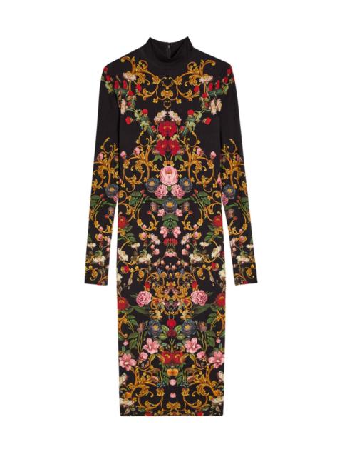 Alice + Olivia Alice + Olivia Delora Floral-print Jersey Midi Dress