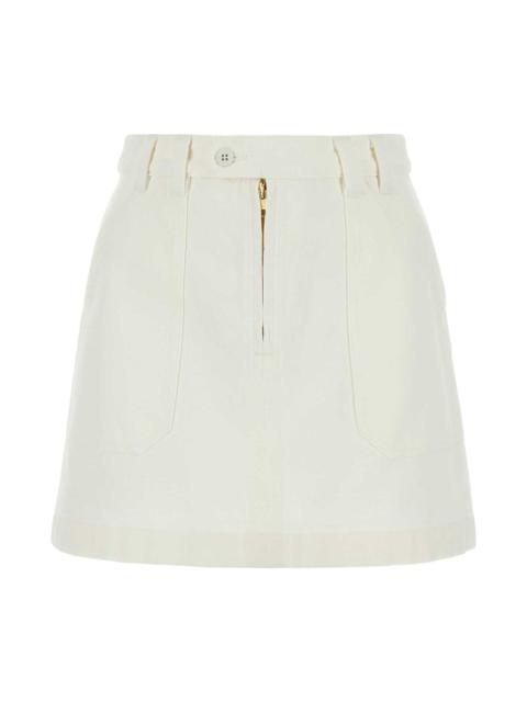 White Denim Sarah Mini Skirt
