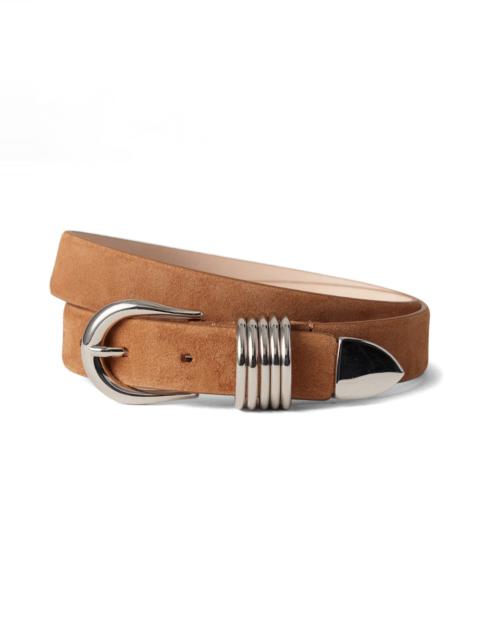 DÉHANCHE Déhanche Hollyhock Suede Belt in Caramel Suede/silver at Nordstrom