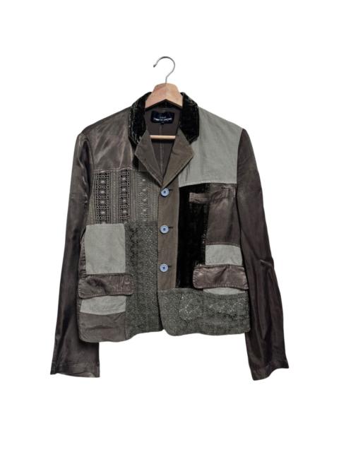 Comme Des Garçons Aw2007 Tricot Comme des Garcons Patchwork Blazer Jacket