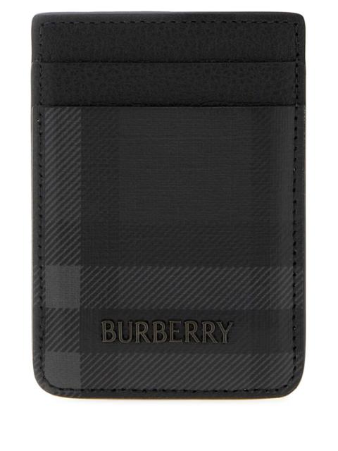 Burberry Burberry Men Printed Canvas Card Holder