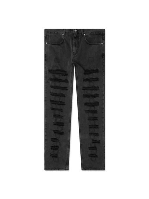 1017 ALYX 9SM SLASHED SKINNY JEAN - BLACK