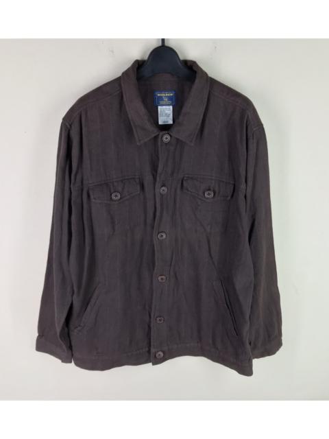 Other Designers Woolrich John Rich & Bros. - Woolrich Casual Thin Red Stripe Brown Jacket