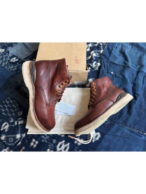 visvim VISVIM ICT Virgil Boots – Mud-Dyed, Distressed Finish, Work-Style Boots (Cowhide)