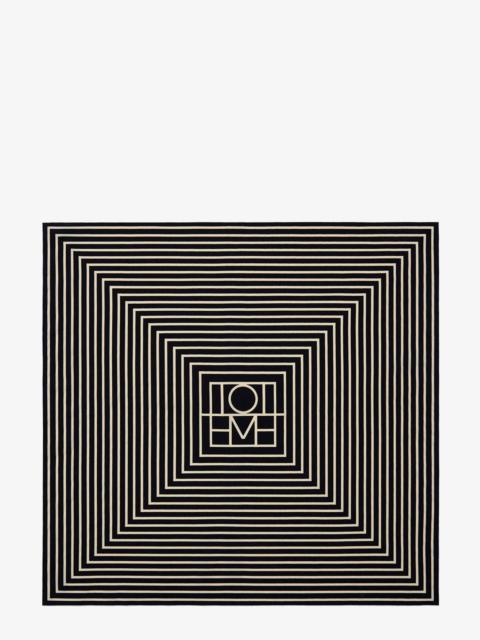Totême Toteme Logoed Silk Foulard