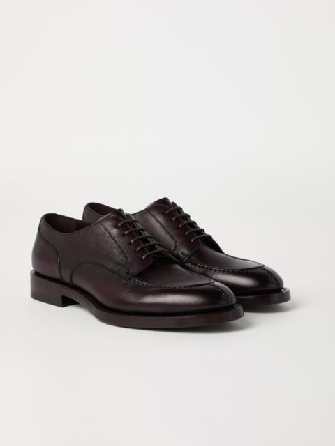 Brunello Cucinelli Burnished calfskin derbys