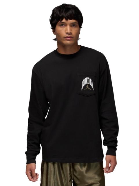 Jordan Jordan Mens Jordan Brooklyn RLT Long Sleeve Pocket Crew