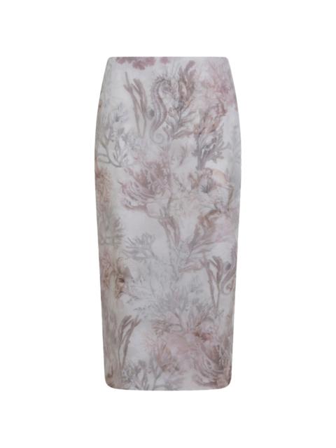 Max Mara Max Mara Floral-print Skirt