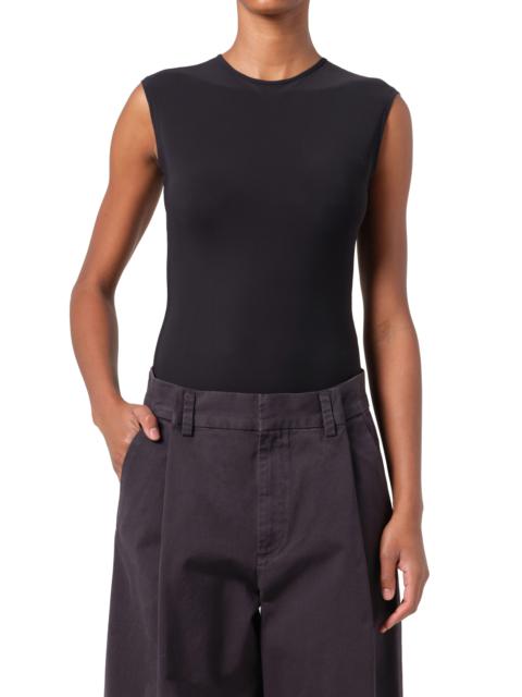 AGOLDE AGOLDE Aura Cap Sleeve Bodysuit in Black at Nordstrom