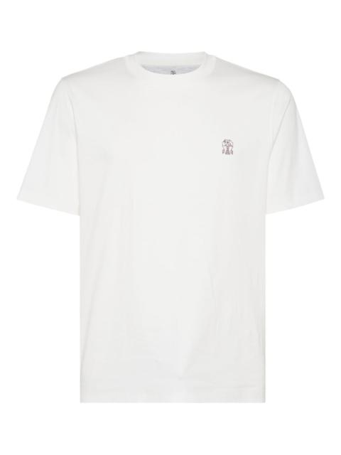Brunello Cucinelli Brunello Cucinelli Men Logo Cotton T-Shirt