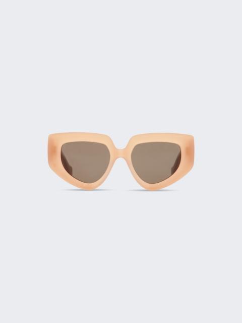 Loewe Diamond Anagram Sunglasses Shiny Pink And Brown