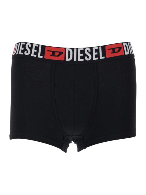 Diesel Diesel Men Multicolor Set Of Three Boxer Shorts With Elastic Waist With Logo Lettering In Cotton Str