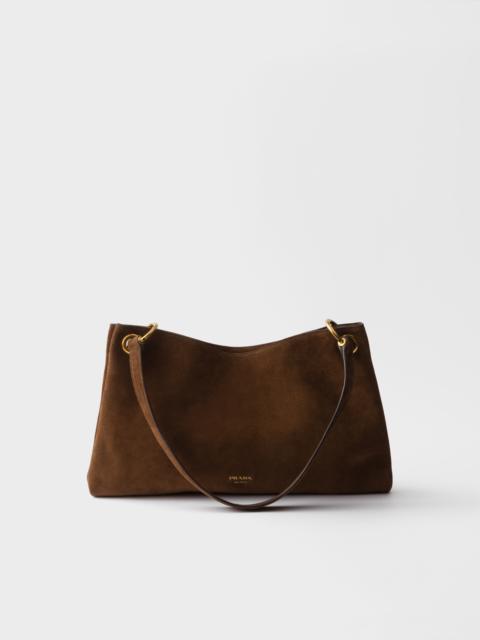Prada Prada Etude large suede shoulder bag