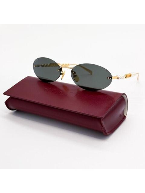 GUCCI NEW GUCCI SUNGLASSES GOLD WOMEN OVAL EYEWEAR GUCCI GG1922S 0