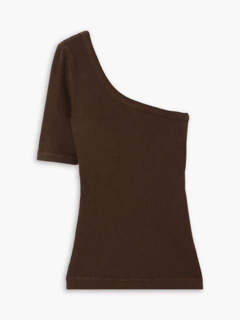 Citizens of Humanity Savannah one-shoulder ribbed jersey top