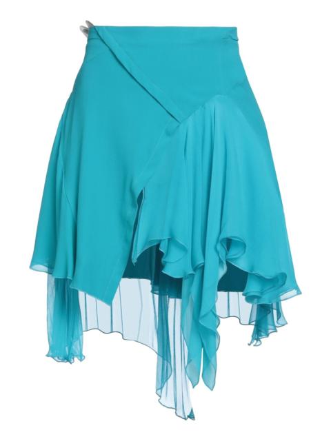VERSACE Turquoise Women's Mini Skirt
