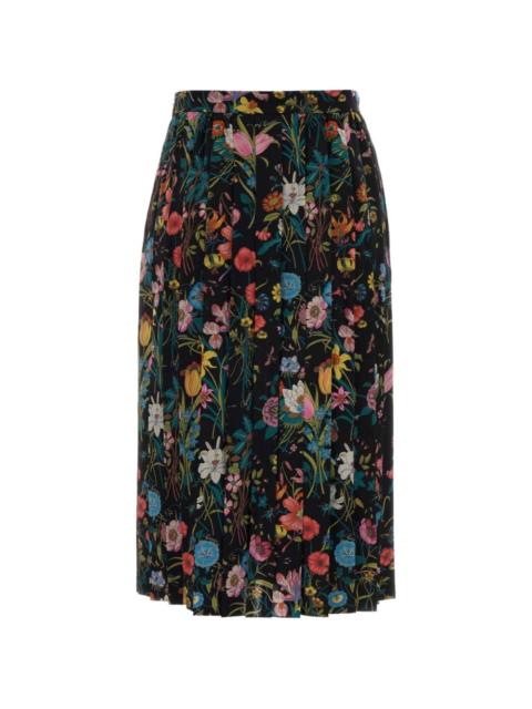 GUCCI Gucci Women Printed Silk Midi Skirt