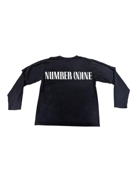 NUMBER (N)INE KURT COBAIN NUMBER NINE WITH NIRVANA FONT GRUNGE GARAGE TEE