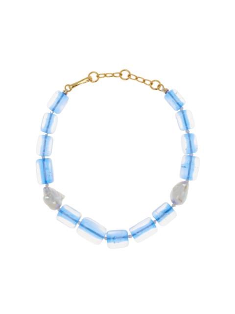LIZZIE FORTUNATO Delphine Collar Necklace blue