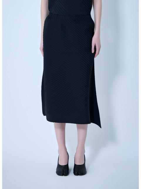 ISSEY MIYAKE Issey Miyake Women Diagonal Textured Midi Skirt