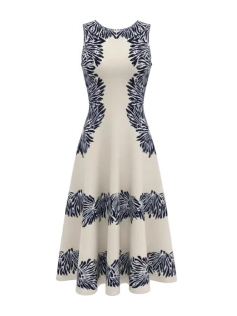 ULLA JOHNSON Iona Jacquard Knit Dress in Lapis