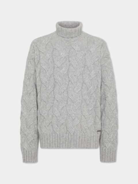 DSQUARED2 CABLE KNIT TURTLENECK
