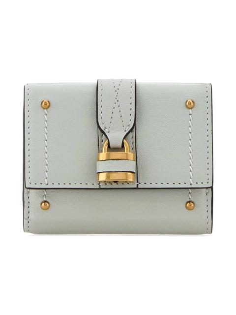 Chloé Pastel Light Blue Leather Mini Paddington Wallet