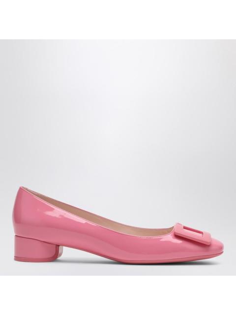 Roger Vivier Belle Vivier Pink Patent Leather Ballerina Women