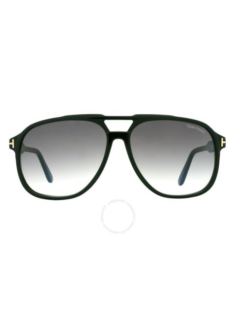 Tom Ford Raoul Smoke Gradient Navigator Men's Sunglasses FT0753 01B 62