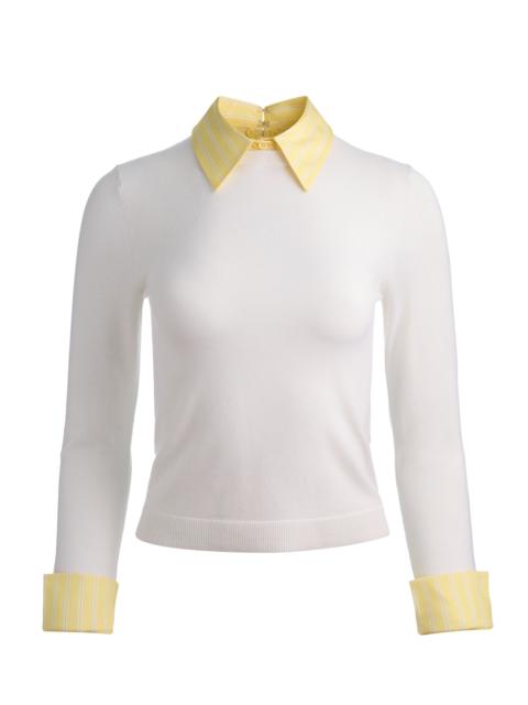 Alice + Olivia PORLA COLLARED SWEATER