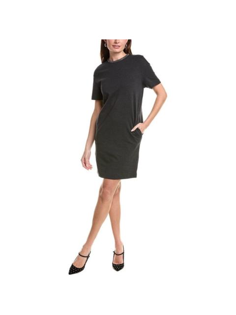 Brunello Cucinelli Brunello Cucinelli Anthracite Short Sleeve Shift Dress