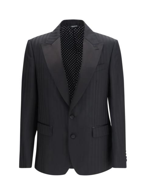 Dolce & Gabbana Dolce & Gabbana Men Striped Peak-Lapel Blazer