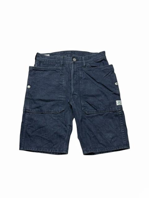 Sassafras Fall Leaf Sprayer Short Pants Gardener Blue Navy