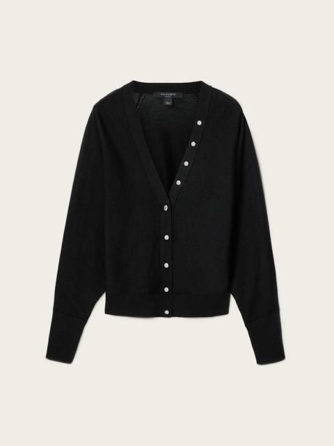 ALLSAINTS HONOR V-NECK MERINO CARDIGAN