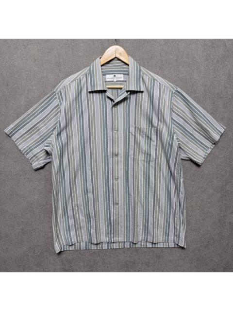 Balmain Pierre Balmain Open Collar Relaxed Fit Multicolor Striped