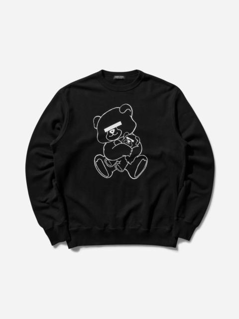 UNDERCOVER Men's Teddy Bear Signature Crewneck Sweatshirt Black