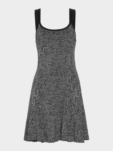 RAMY BROOK Lidia Sleeveless Metallic Sweater Mini Dress