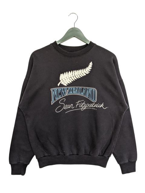 Other Designers Vintage New Zealand All Black Sean Fitzpatrick Sweatshirt