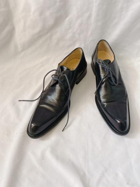 Yohji Yamamoto Yohji Yamamoto upturned pointed-toe leather shoes