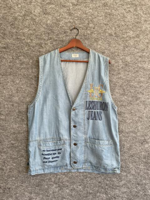Other Designers Vintage - VINTAGE LESHURON SPORTS DENIM VEST