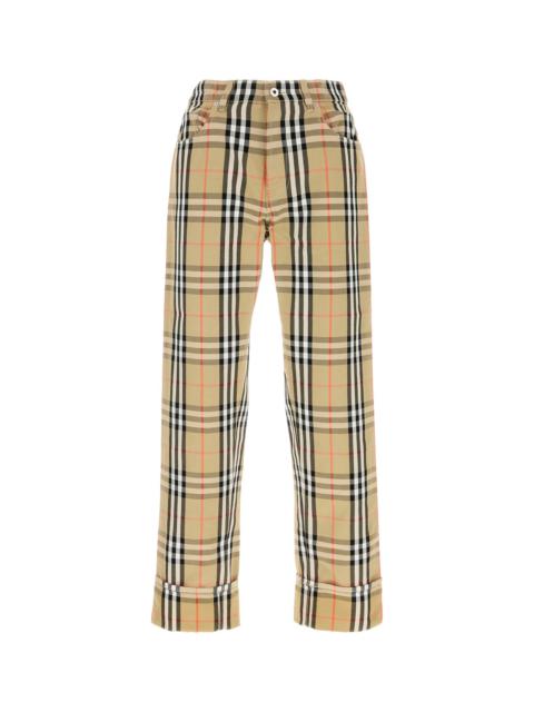 Burberry Embroidered canvas pant