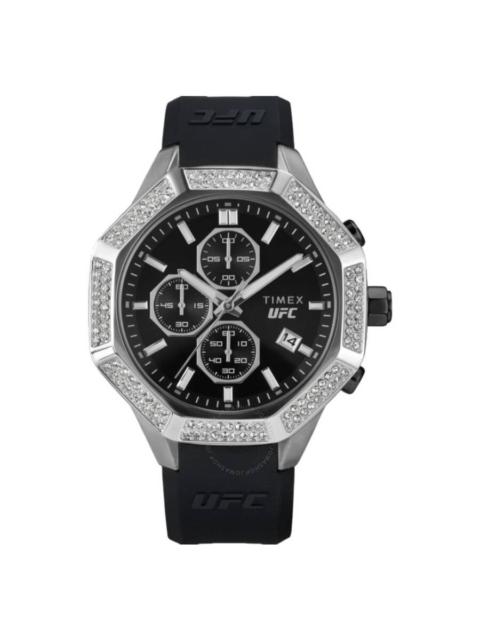 Other Designers Timex UFC King Chronograph Quartz Crystal Black Dial Men's Watch TW2V99300JR