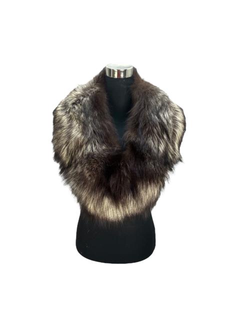 Other Designers Vintage - SAGA FOX TRIM BESATZ GARNITURE SHAWL COLLAR WRAP #8941-041