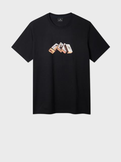Paul Smith Black Cotton 'Matchboxes' Print T-Shirt
