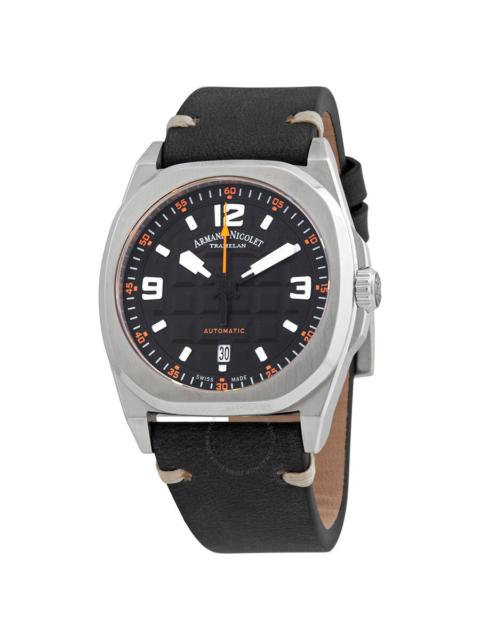 Other Designers Armand Nicolet JH9 Datum Automatic Black Dial Men's Watch A660HAA-NO-PK4140NR