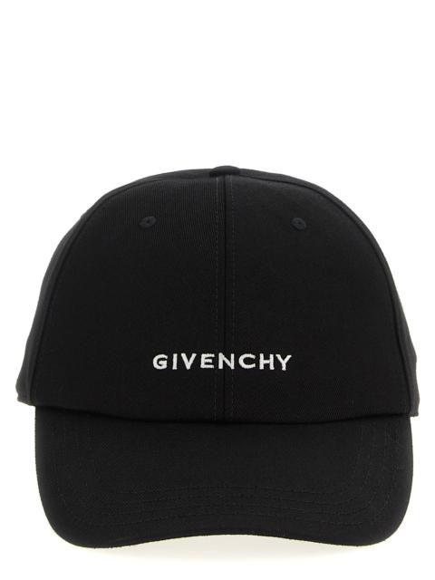 Givenchy Logo Embroidery Cap Hats Black