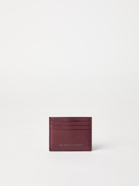 Brunello Cucinelli Grained leather card case