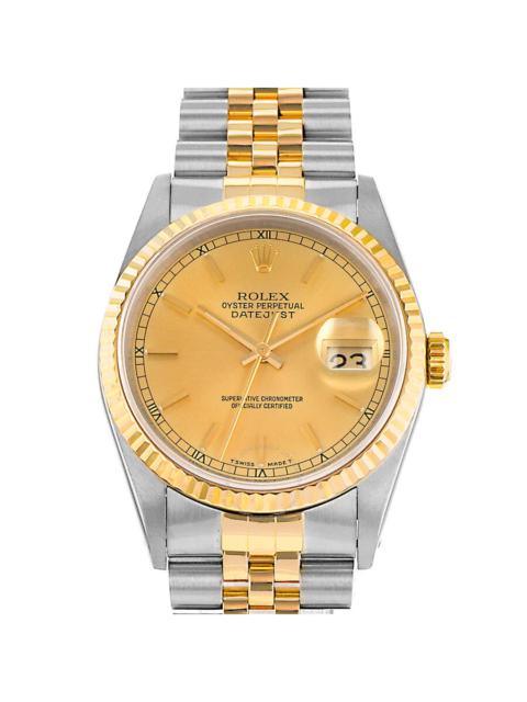 Pre-owned Rolex Datejust 26 Automatic Chronometer Gold Dial Ladies Watch 69173 CSJ