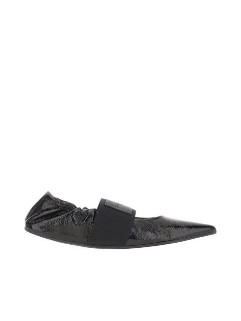 Givenchy Givenchy Crush Naplack Leather Ballet Flats Black