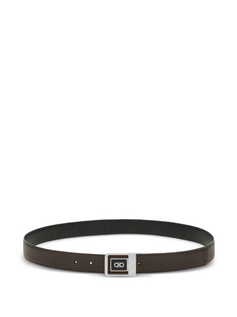 FERRAGAMO Ferragamo Reversible Geometric Buckle Belt
